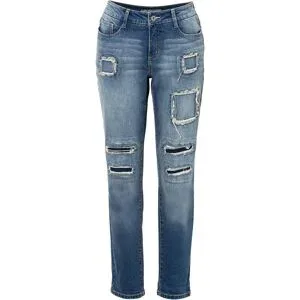 bonprix Boyfriend Jeans Mid Waistblau 52Damen