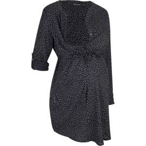 bonprix Umstandskleid aus Viskose, Loose Fit, mit Knopfleiste, mit abnehmbarem Bindeband