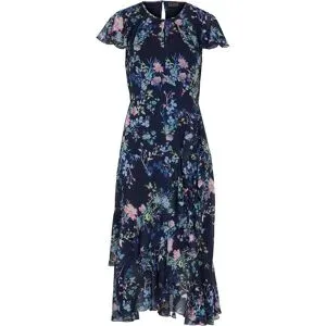 bonprix Chiffonkleid mit Flügelärmelblau 42Damen