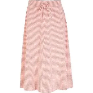 bonprix Jersey-Rock mit Streifen, knieumspielendrosa 48Damen