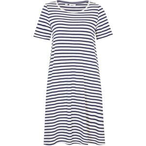 bonprix Baumwoll-Shirtkleid aus Flammgarnweiß 36Damen