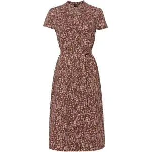 bonprix Blusenkleid mit Pünktchenbraun 42Damen