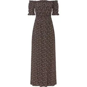 bonprix Maxikleid aus reiner Viskoseschwarz 48Damen