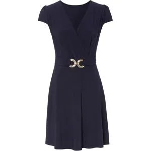 bonprix Jerseykleid mit dekorativer Schließeblau 52Damen