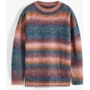bonprix Strickpullover aus Polyacryl, Polyester, Polyamid und Wolle, ohne Kragen