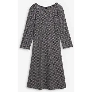 bonprix Midikleid aus Polyester, Viskose und Elasthan, ausgestellte Passform