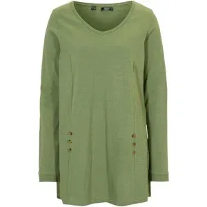 bonprix Longshirt aus reiner Baumwollegrün 36Damen