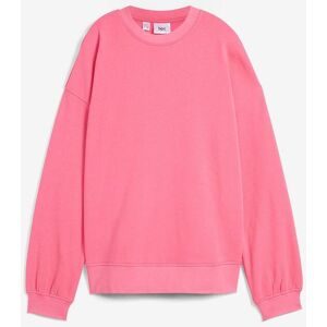 bonprix Sweatshirt, Oversize-Passform, aus reiner Baumwolle, elastische Bündchen