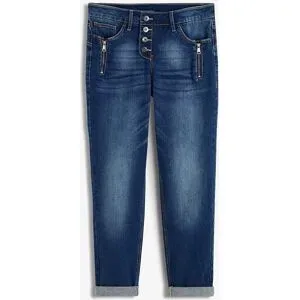 bonprix Boyfriend Jeans Mid Waistblau 48Damen