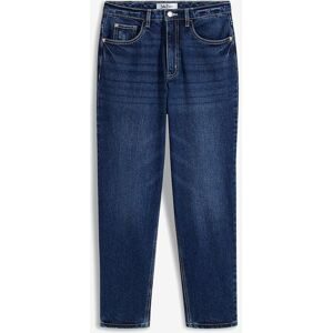 bonprix Mom Jeans High Waist, croppedblau 40Damen