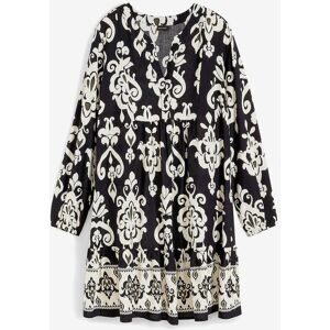 bonprix bedrucktes Tunika-Kleidschwarz 52Damen