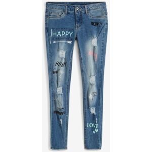 bonprix Skinny Jeans Mid Waistblau 42Damen