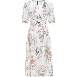 bonprix Midikleid aus fließender Viskoseweiß 46Damen