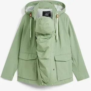 bonprix 3-in-1 Umstandsjacke mit Trageeinsatzgrün 44Damen