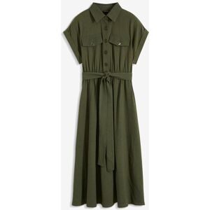bonprix Midikleid aus reiner Baumwollegrün 38Damen