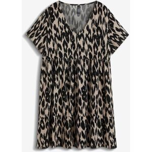 bonprix Tunika-Kleid aus fließender Viskoseschwarz 50Damen