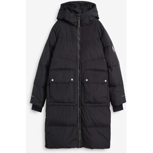bonprix Wasserabweisender Daunenmantel mit reflektierenden Detailsschwarz 42Damen