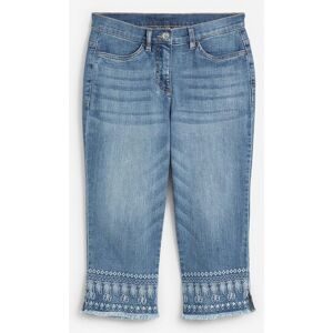 bonprix Caprijeans Slim Fit Passform, Capri-Länge, mit Stickerei