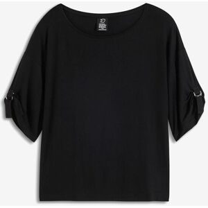 bonprix T-Shirt mit U-Boot-Ausschnittschwarz 48Damen