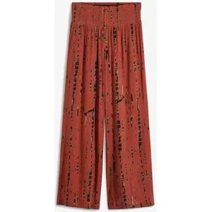 bonprix Palazzo-Hose aus fließender Viskoserot 48Damen