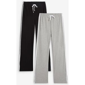 bonprix Jerseyhose Gummizugbund mit Bindeband, kontrastfarbiger Seitenstreifen