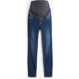 bonprix Umstandsjeans Skinny Fit, breiter Jerseybund, verstellbarer Gummizug im Bund