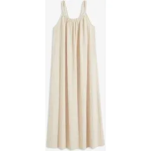 bonprix Trägerkleid aus leichtem Crêpebeige 36Damen