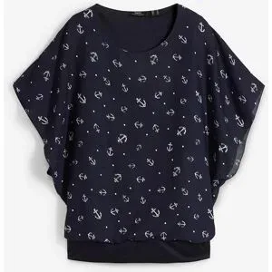 bonprix Georgette - Blusenshirtblau 42Damen