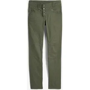 bonprix Stretch-Hose mit Crash-Effektgrün 40Damen