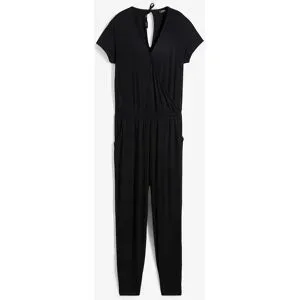 bonprix Jersey-Jumpsuit aus Viskose-Mixschwarz 40Damen