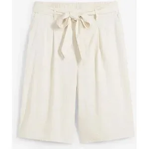 bonprix Leinen-Bermudabeige 50Damen