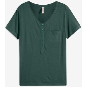 bonprix T-Shirt aus Baumwoll-Viskose-Mixgrün 36Damen