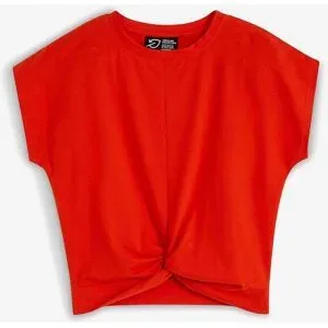 bonprix Kurzes T-Shirt aus reiner Bio-Baumwolleorange 40Damen