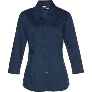 bonprix Bluse mit Stehkragenblau 46Damen