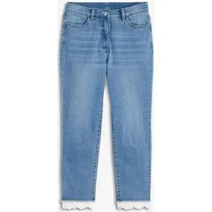 bonprix Stretch-Jeans mit Bordüreblau 46Damen
