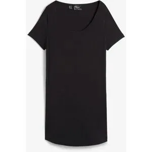 bonprix Longshirt aus softer Viskoseschwarz 40Damen