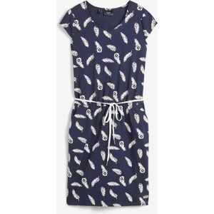 bonprix Shirtkleid mit elastischen Bündchen in der Taille, Loose Fit, mit Kurzarm