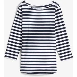 bonprix Shirt mit U-Boot-Ausschnittweiß 48Damen