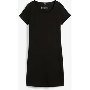bonprix Jerseykleid aus Bio-Baumwolle mit Stretchschwarz 32Damen