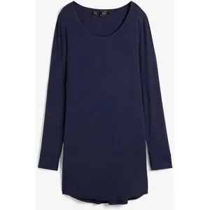 bonprix Viskose Longshirt, Langarmblau 40Damen