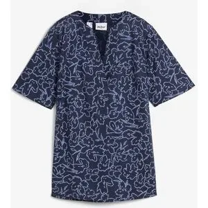 bonprix Tunikabluse aus reiner Baumwolleblau 46Damen