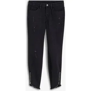 bonprix Skinny Jeans, Mid Waist, Stretchschwarz 50Damen