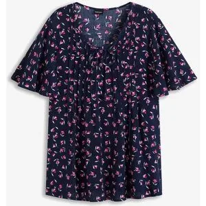 bonprix Tunika aus reiner Viskoseblau 38Damen