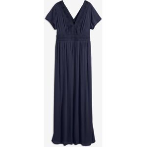 bonprix Maxikleid aus fließender Viskoseblau 42Damen