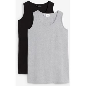 bonprix Long-Top, 2er-Packschwarz 40Damen