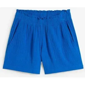 bonprix Musselin-Shorts aus reiner Baumwolleblau 44Damen