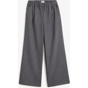 bonprix Marlene-Hose in Wolloptikgrau 52Damen