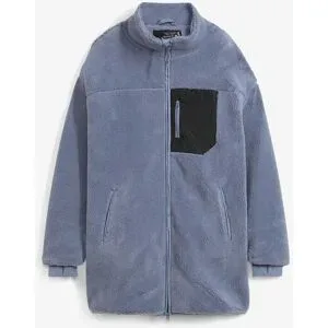 bonprix Teddy-Fleece Jackeblau 56Damen