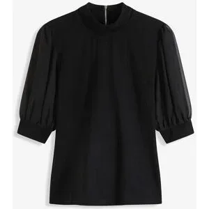 bonprix Shirt aus Baumwolleschwarz 44Damen