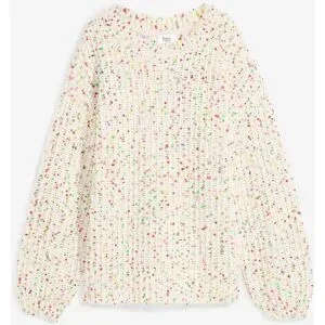 bonprix Oversized Grobstrick-Pulloverweiß 44Damen